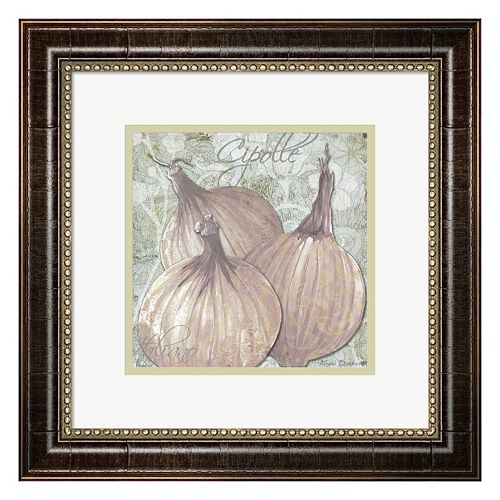 Metaverse Art Buon Appetito Red Onions Framed Wall Art