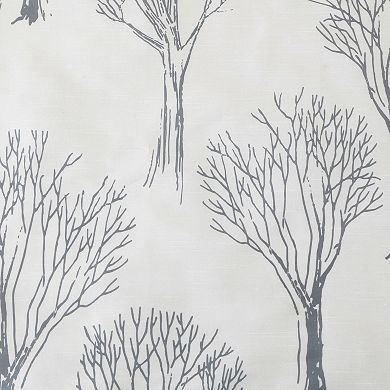 Hookless Modern Tree Shower Curtain with Liner