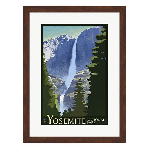 Metaverse Art Yosemite Mountains And Trees Framed Wall Art