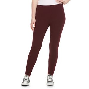 Juniors' Plus Size SO® Solid Ankle Leggings