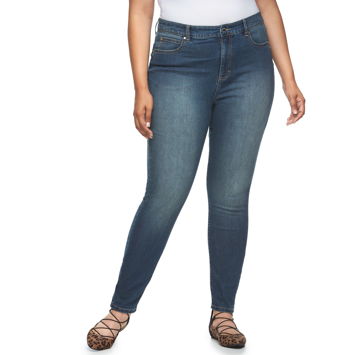 kohls plus size skinny jeans