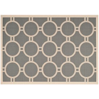 Safavieh Courtyard Circle in the Square Indoor Outdoor Rug