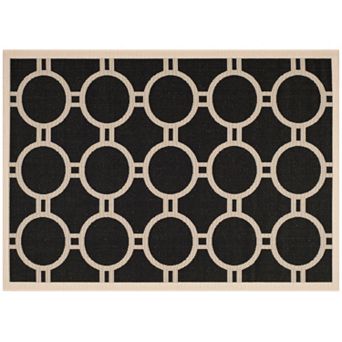 Safavieh Courtyard Circle in the Square Indoor Outdoor Rug