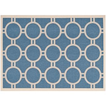 Safavieh Courtyard Circle in the Square Indoor Outdoor Rug