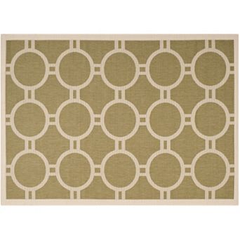Safavieh Courtyard Circle in the Square Indoor Outdoor Rug