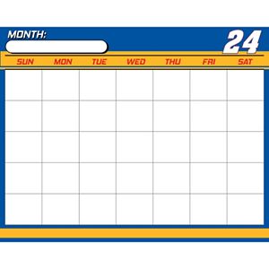 Chase Elliot Dry-Erase Calendar