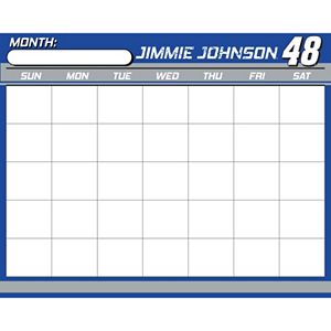 Jimmie Johnson Dry-Erase Calendar