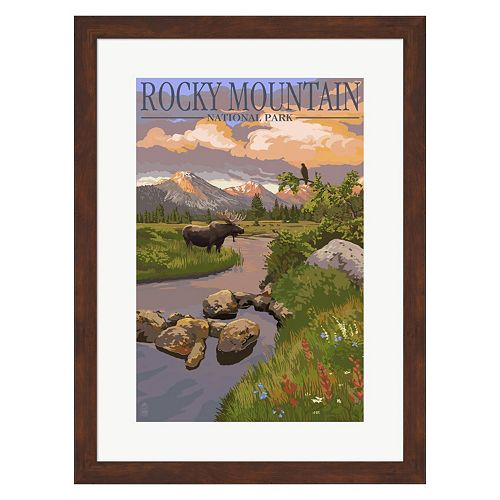 Metaverse Art Rocky Mountain National Park Framed Wall Art