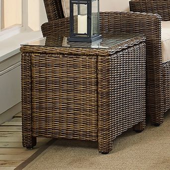 Crosley Bradenton Faux Wicker End Table