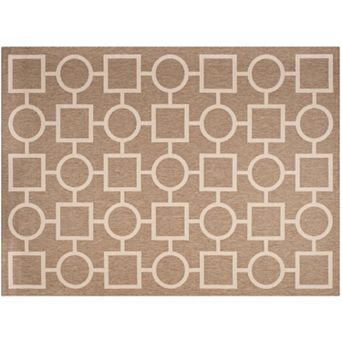 Safavieh Courtyard Geometry Indoor Outdoor Rug