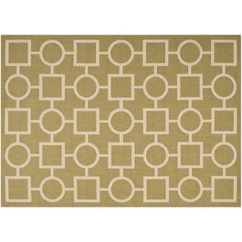 Safavieh Courtyard Geometry Indoor Outdoor Rug