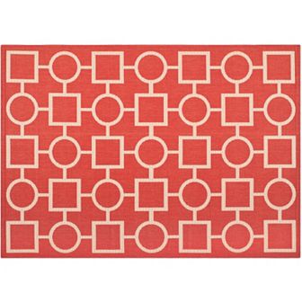 Safavieh Courtyard Geometry Indoor Outdoor Rug