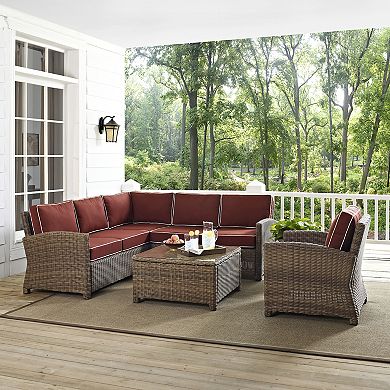 Crosley Bradenton Faux Wicker Seating 5-piece Set