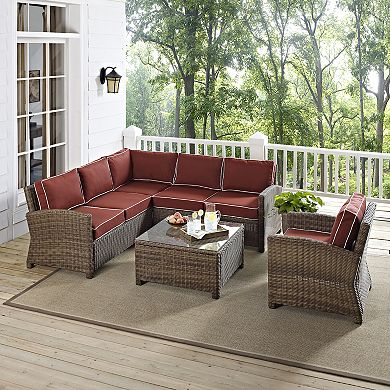 Crosley Bradenton Faux Wicker Seating 5-piece Set