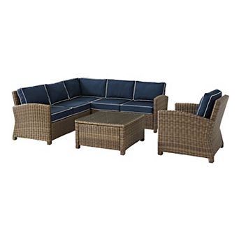Crosley Bradenton Faux Wicker Seating 5 pc Set