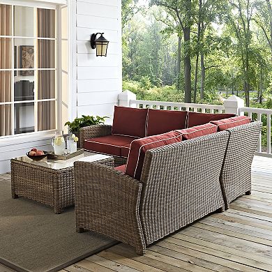 Crosley Bradenton Faux Wicker Seating 4-piece Set