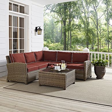 Crosley Bradenton Faux Wicker Seating 4-piece Set