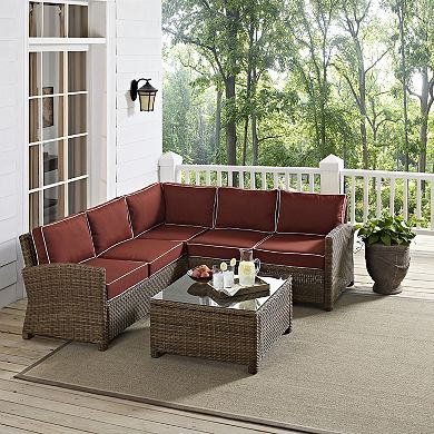 Crosley Bradenton Faux Wicker Seating 4-piece Set