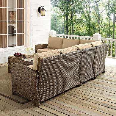 Bradenton Long Faux Wicker Seating 5-piece Set