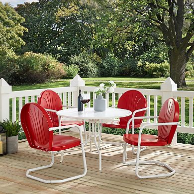 Crosley Griffith Metal Outdoor Dining 5-piece Set