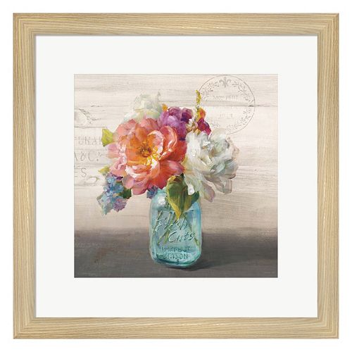 Metaverse Art French Cottage Bouquet I Framed Wall Art