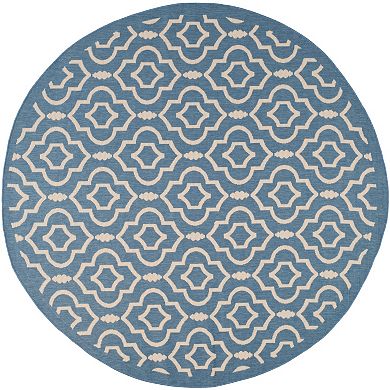 Safavieh Courtyard Clover Canyon Quatrefoil Indoor Outdoor Rug