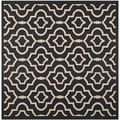 Safavieh Courtyard Clover Canyon Quatrefoil Indoor Outdoor Rug