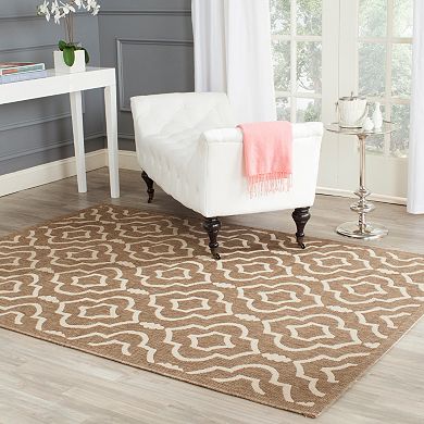 Safavieh Courtyard Clover Canyon Quatrefoil Indoor Outdoor Rug