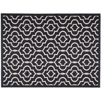 Safavieh Courtyard Clover Canyon Quatrefoil Indoor Outdoor Rug