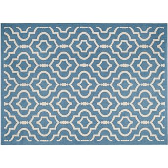 Safavieh Courtyard Clover Canyon Quatrefoil Indoor Outdoor Rug