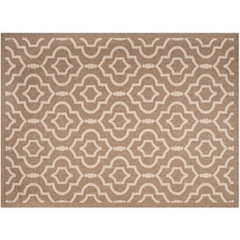 Safavieh Courtyard Clover Canyon Quatrefoil Indoor Outdoor Rug