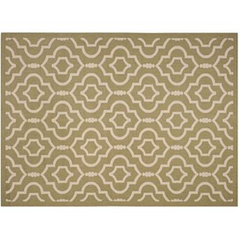 Safavieh Courtyard Clover Canyon Quatrefoil Indoor Outdoor Rug