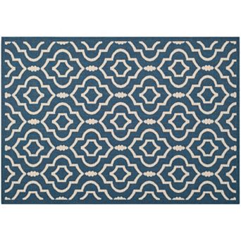 Safavieh Courtyard Clover Canyon Quatrefoil Indoor Outdoor Rug