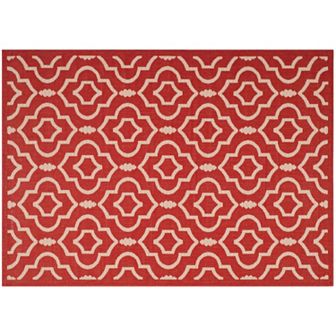 Safavieh Courtyard Clover Canyon Quatrefoil Indoor Outdoor Rug