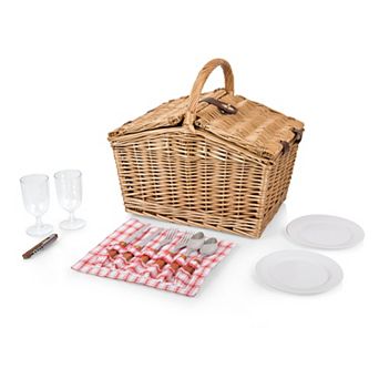 Picnic Time Red & White Plaid Catalina Basket