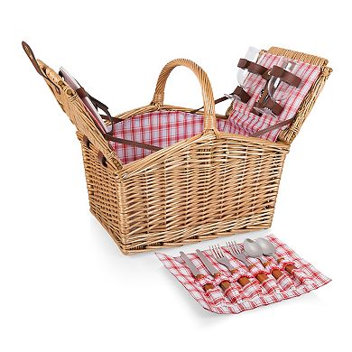 Picnic Time Red & White Plaid Catalina Basket