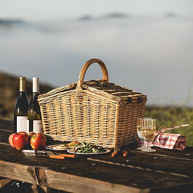 Picnic Time Red & White Plaid Catalina Basket