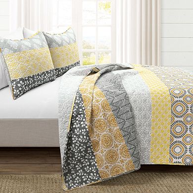 Lush Decor Bohemian Stripe Quilt 3-pc. Set