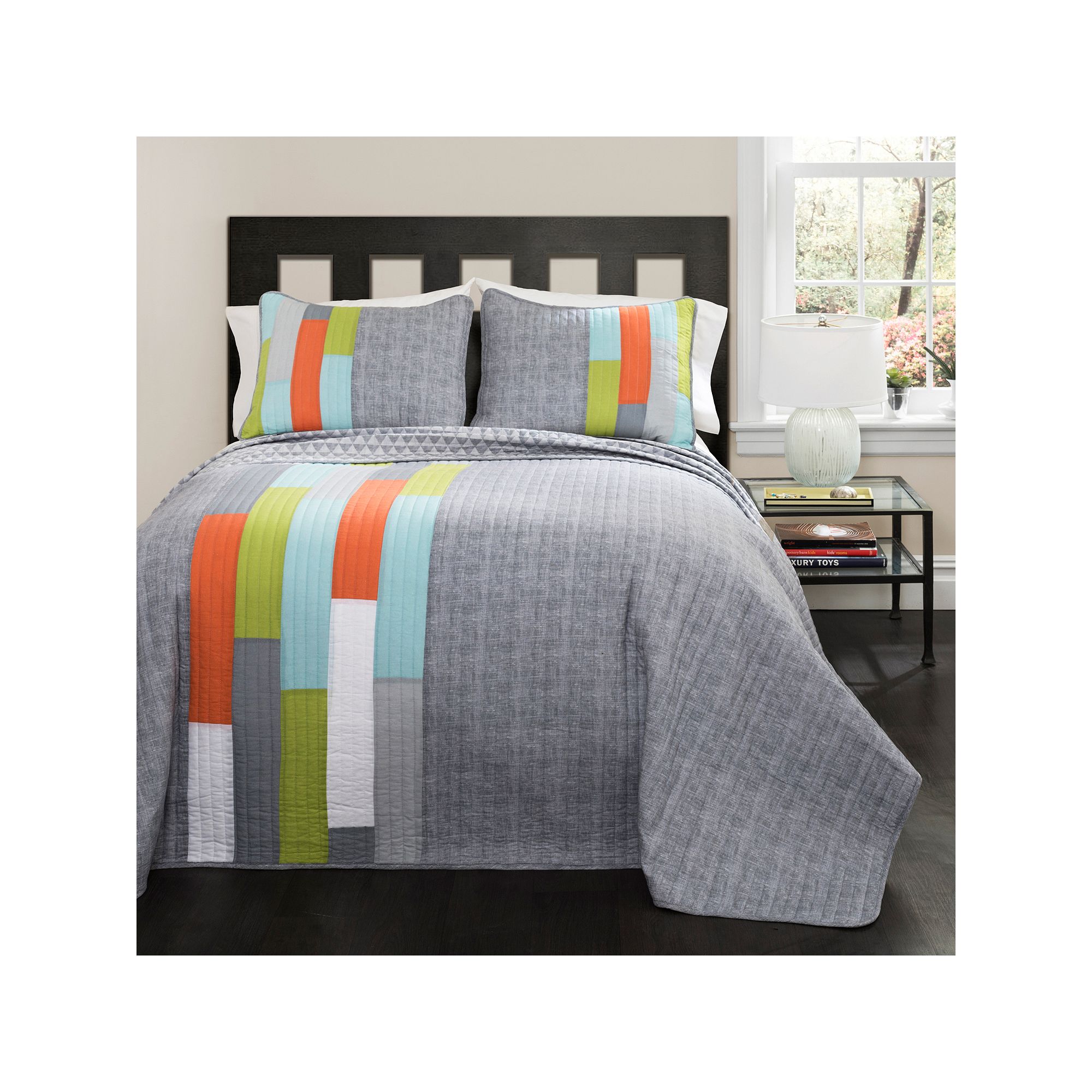 Lush Decor Shelly Stripe Quilt, Multi