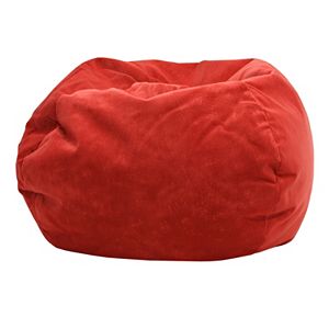 Small Microfiber Faux-Suede Bean Bag Chair