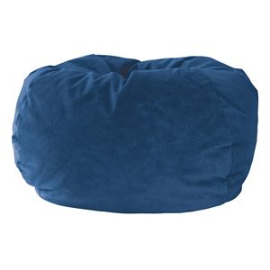 Small Microfiber Faux-Suede Bean Bag Chair