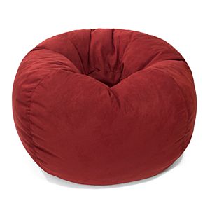 Medium Microfiber Faux-Suede Bean Bag Chair