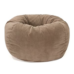 Medium Microfiber Faux-Suede Corduroy Bean Bag Chair