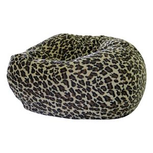 Small Safari Microfiber Faux-Suede Corduroy Bean Bag Chair