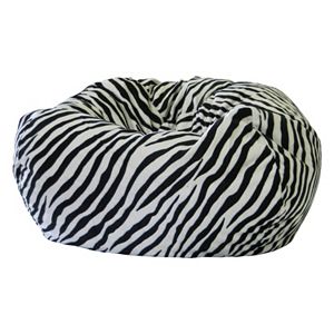 Medium Safari Microfiber Faux-Suede Corduroy Bean Bag Chair