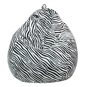 Large Teardrop Safari Microfiber Faux-Suede Corduroy Bean Bag Chair