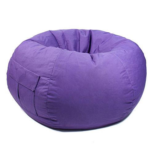 Extra Large Cargo Pocket Microfiber Bean Bag Chair