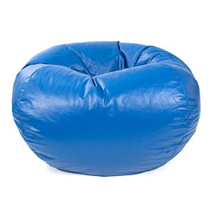 Small Faux-Leather Bean Bag Chair