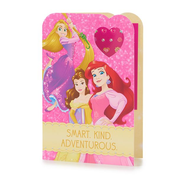 Hallmark Birthday Card for Kids (Disney Princess Earring Stickers), E58,  E17 - Shop Invites & Thank You Cards at H-E-B