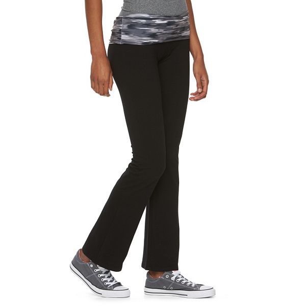 Juniors' SO® Fold-Over Yoga Leggings